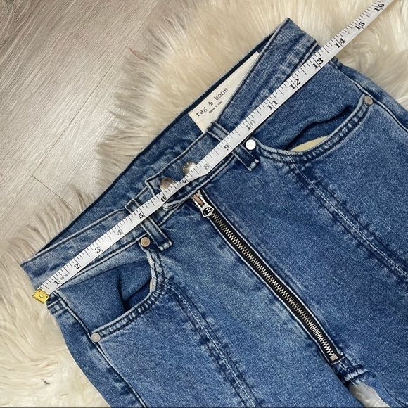 Rag & Bone Blue Bain Iver Capri Jeans - Picture 6 of 11